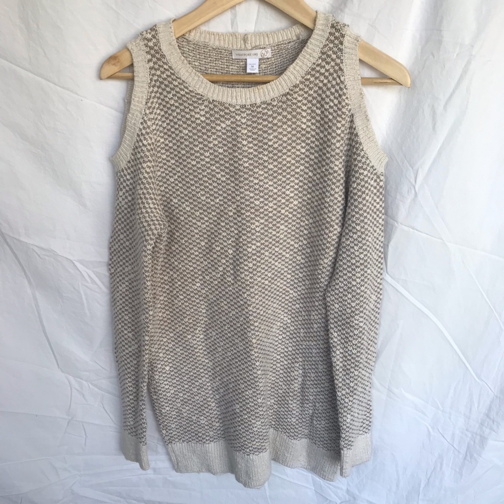 Cold Shoulder Knit Sweater